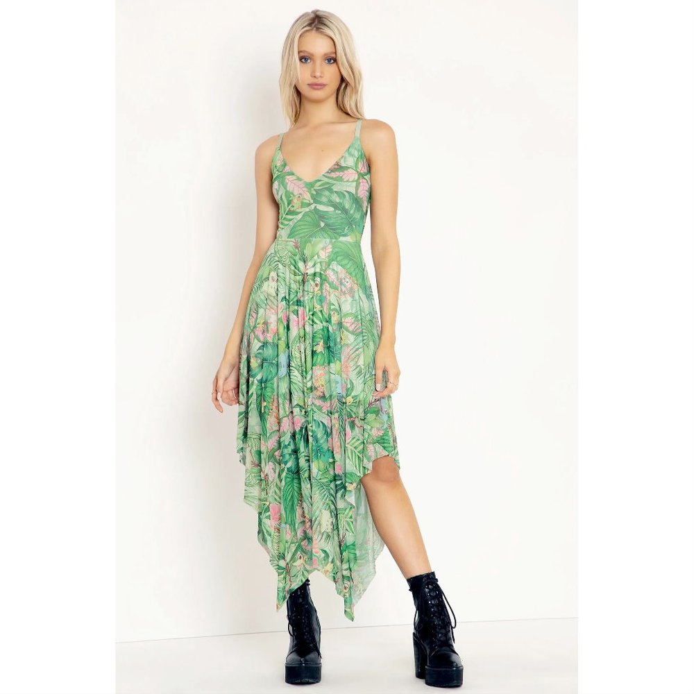 BlackMilk Grass-Type Starters Handkerchief Dress (Pokémon) - S